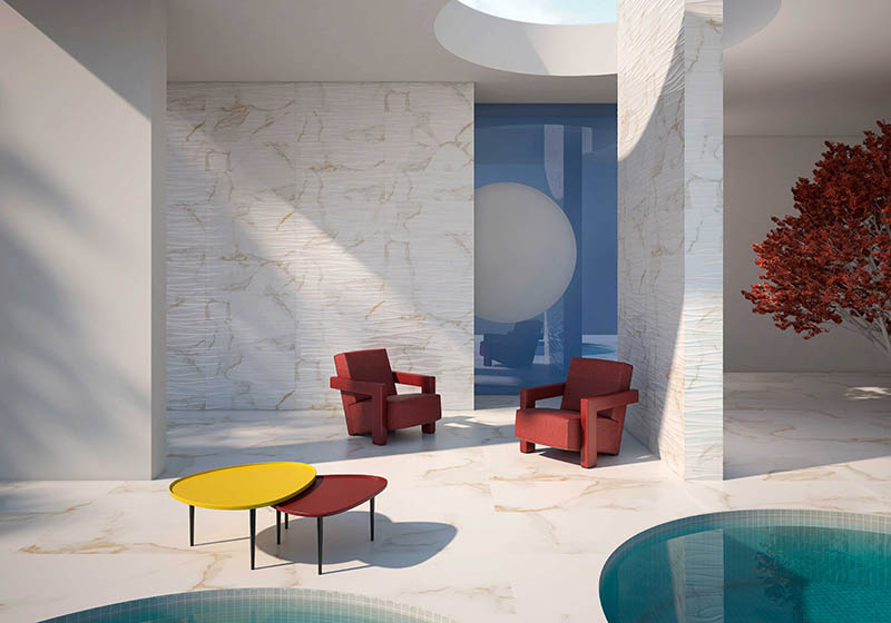 STATUARIO GOLD R WAVE BRILLO 30X90 STATUARIO GOLD R WAVE BRILLO 30X90 - Imagen 1