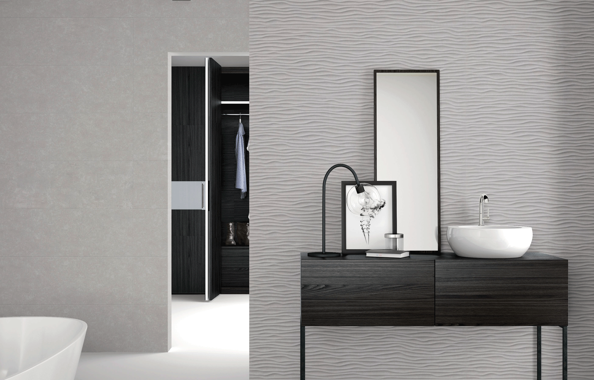 COOPER GRIS 30X90 AMBIENTE COOPER GRIS 30X90 - Imagen 2