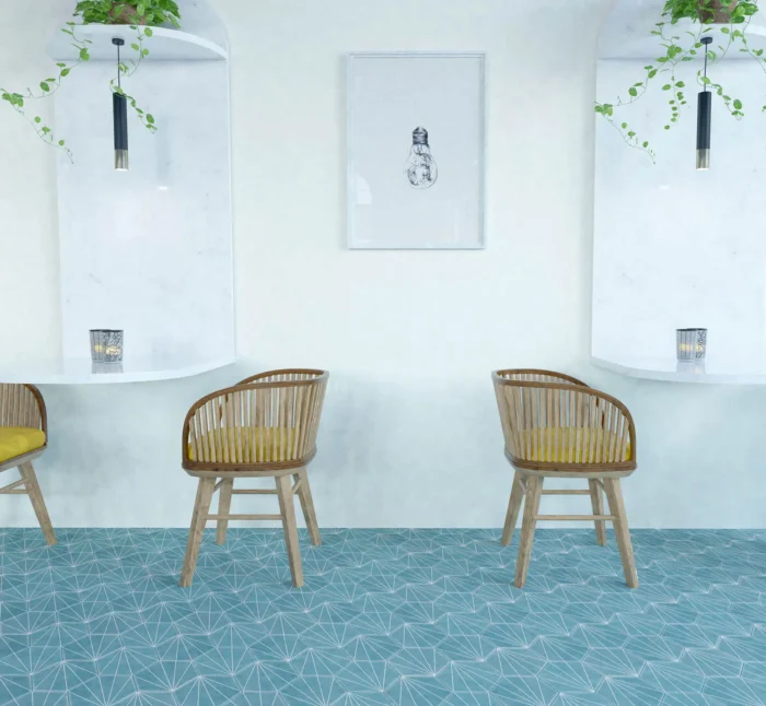 SCANDINAVIAN DECOR CYAN 15X17.3 - Imagen 1