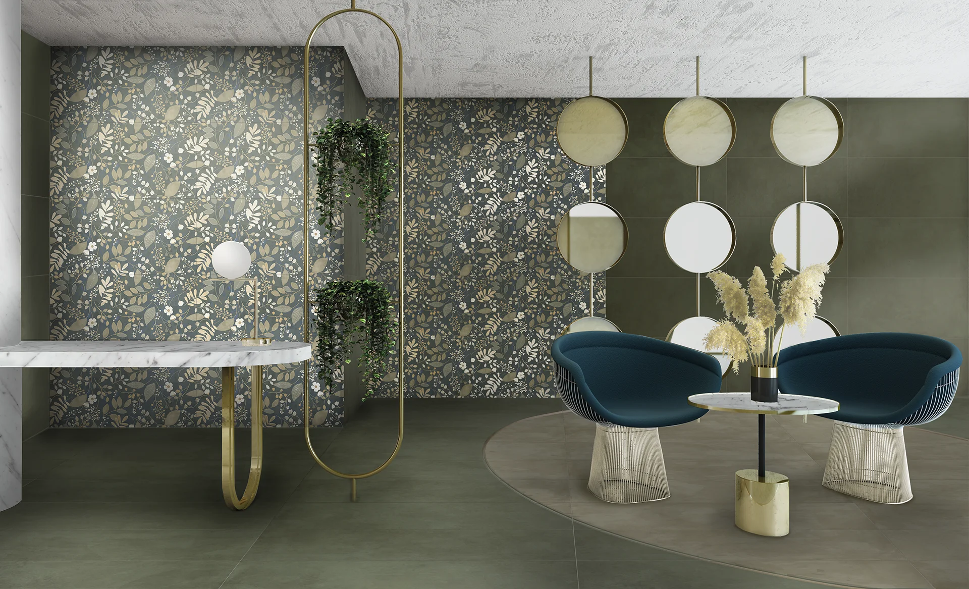 ambiente touch verde CHARME DEF_ TOUCH EVO DEC CHARME GREEN RETT 60X120 (CJX1.44) - Imagen 1